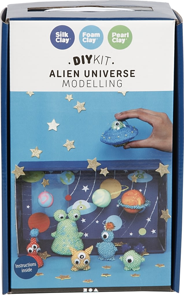 Pearl Clay Modellervoks Sæt, alien univers