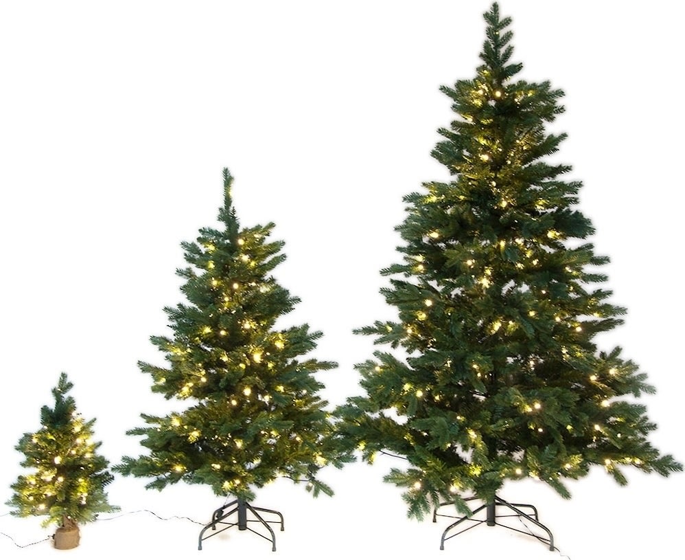 Julgran LUX inkl. LED-lampor - 210 cm | Grön