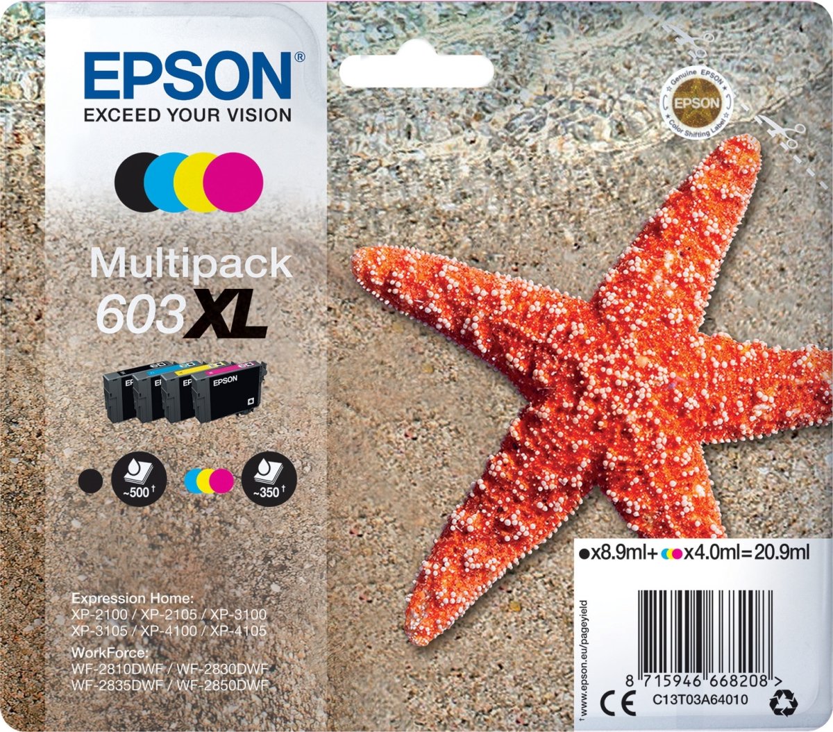 Bläckpatroner Epson 603XL Multipack, Blister