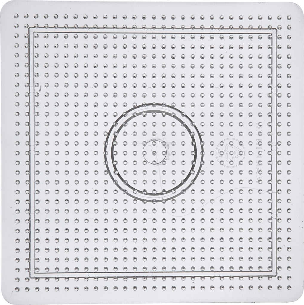 Perleplade, 14,5x14,5 cm, stort kvadrat