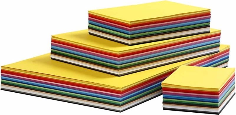 Kartong Colortime A2-A6 180 g 1800 ark Blandade fä