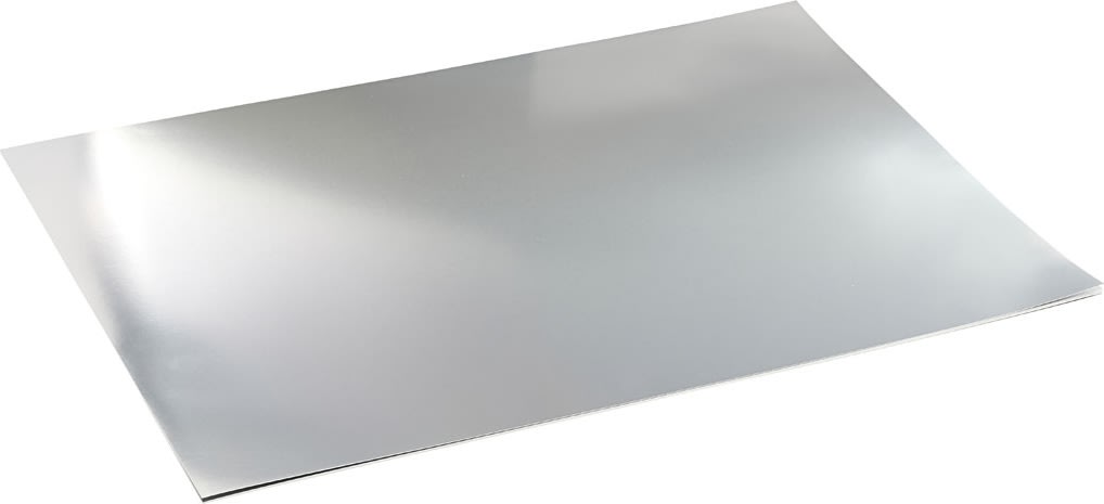 Metallkartong A2 280 g 10 ark Silver