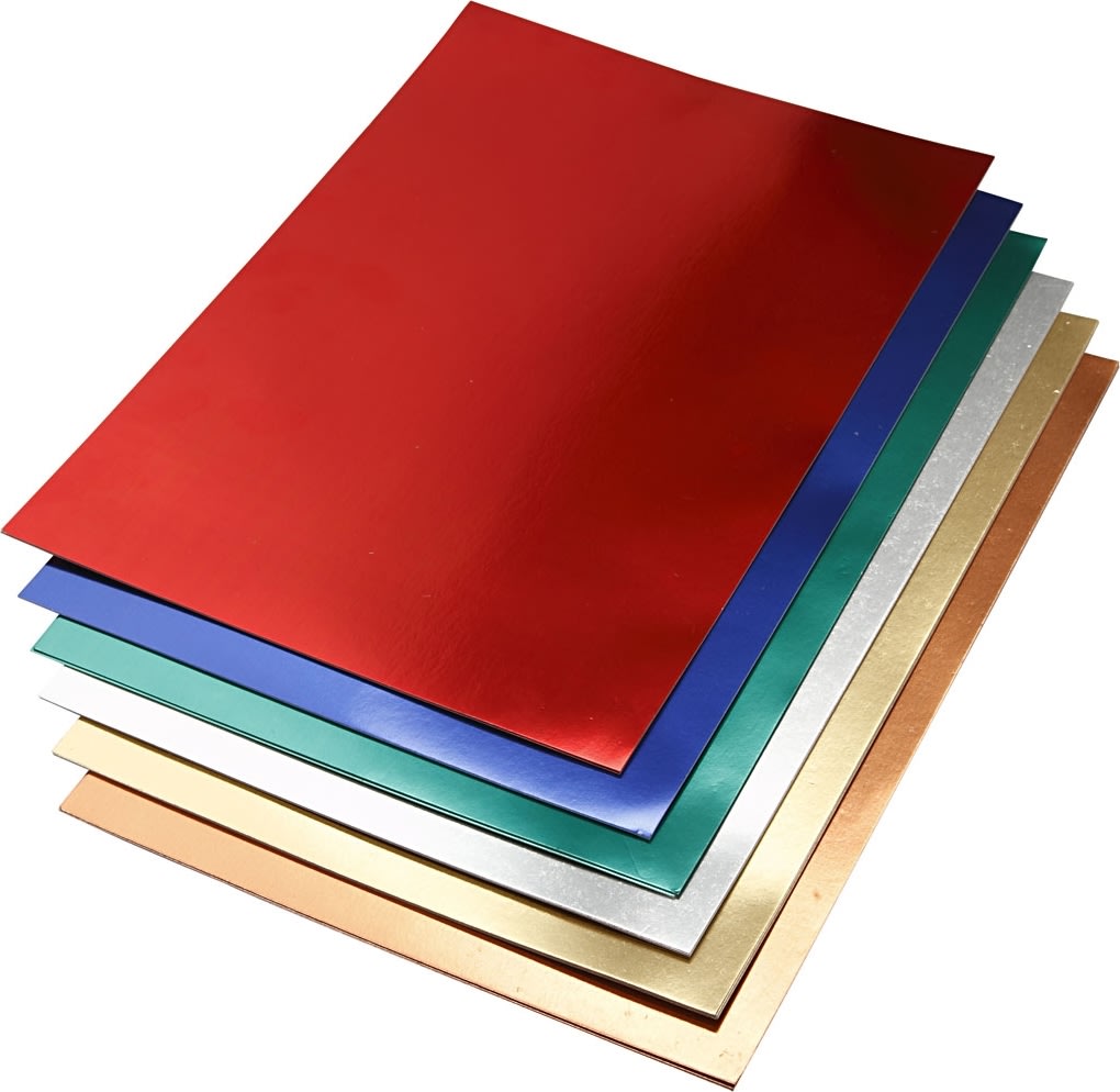 Metallkartong A2 280 g 30 ark Blandade färger