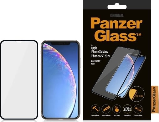 PanzerGlass iPhone Xs Max, Case Friendly, sort