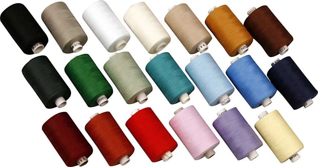 Sytråd Polyester 20x 915 m Blandade färger