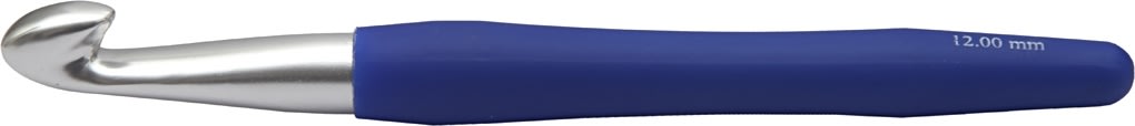 Hæklenål, nr. 12, L: 16 cm, mørkeblå 