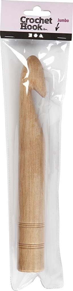 Hæklenål, nr. 30, L: 23 cm, birk