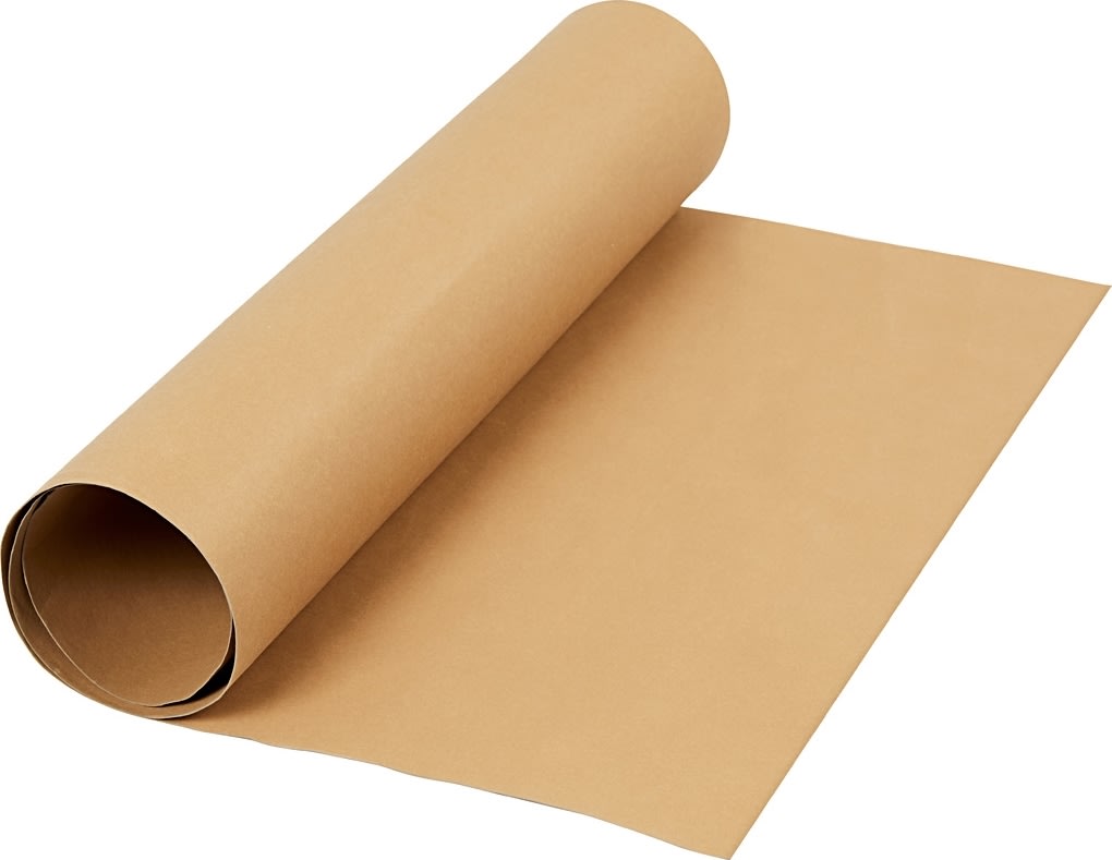 Læderpapir, 350g/m2, 50x100 cm, lys brun