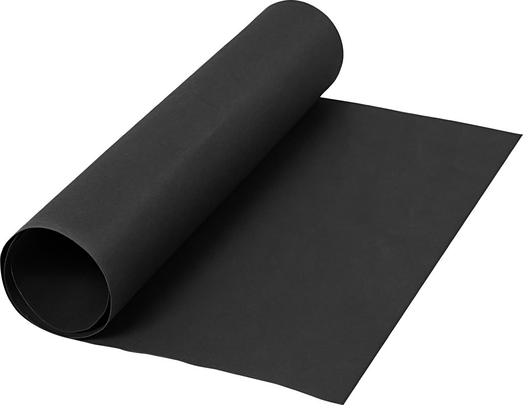 Läderpapper 350g/m² 50x100 cm svart