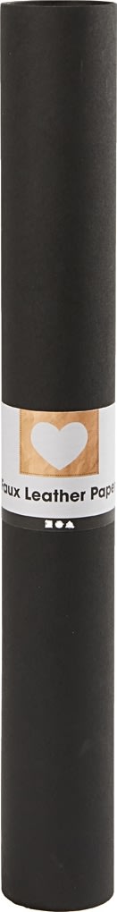 Läderpapper 350g/m² 50x100 cm svart