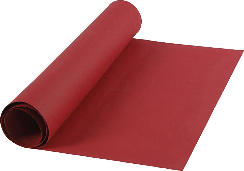 Læderpapir, 350g/m2, 50x100 cm, rød