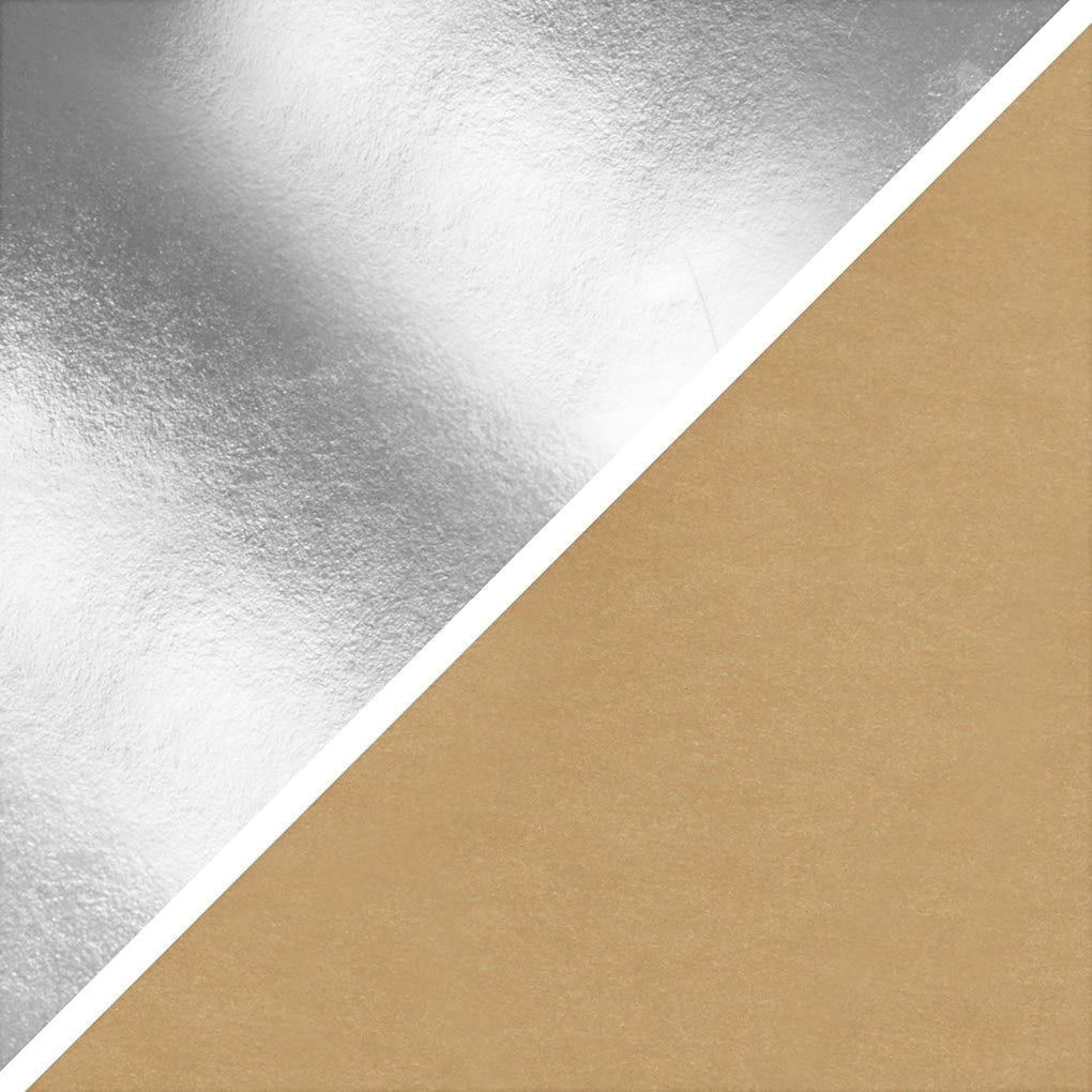 Läderpapper 350g/m² 49x100 cm silver