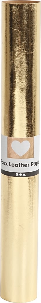 Läderpapper 350g/m² 49x100 cm gul