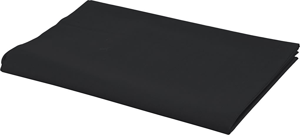 Bomullstyg 140g/m² 1.45x10m svart