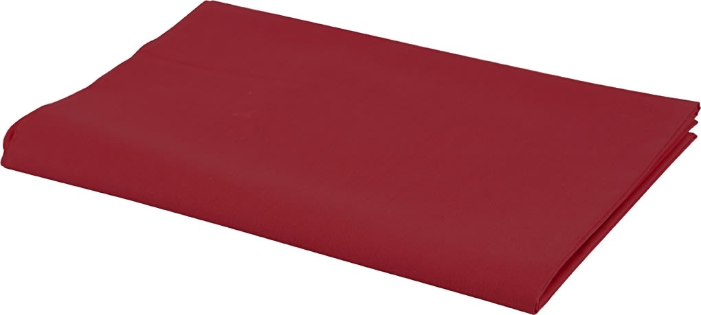 Bomuldsstof, 140g/m2, 1,45x10 m, rød