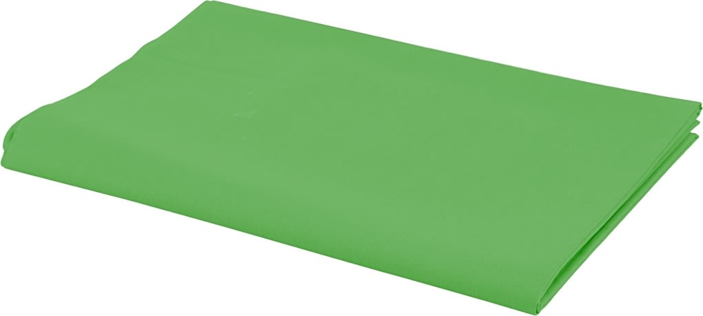 Bomuldsstof, 140g/m2, 1,45x10 m, grøn