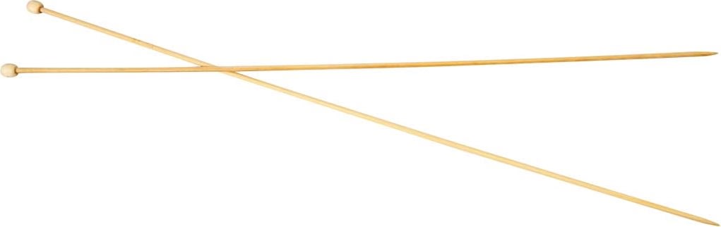 Strikkepinde, nr. 2,5, L: 35 cm, bambus