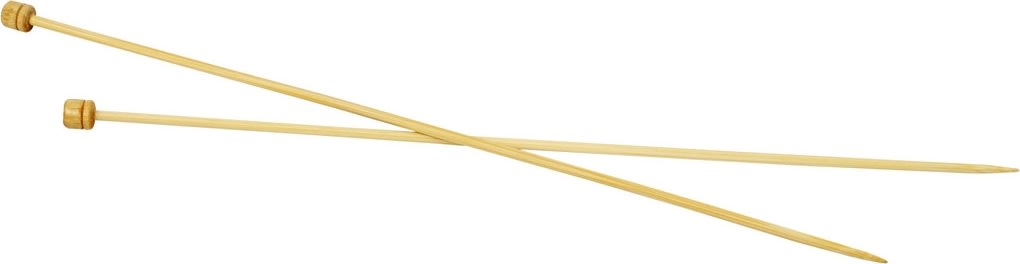 Sticknålar nr 4 L 35 cm, bambu