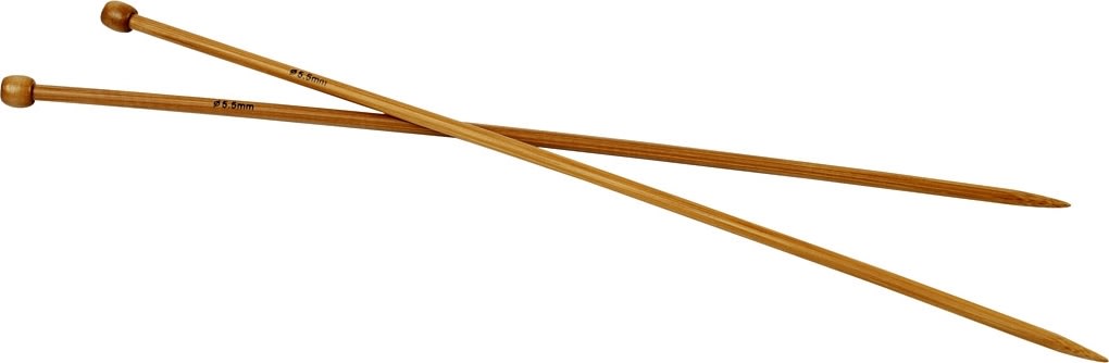 Sticknålar nej 5.5 L 35 cm, bambu