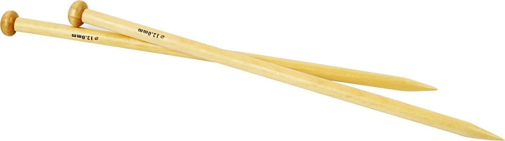 Sticknålar nr 12 L 35 cm, bambu