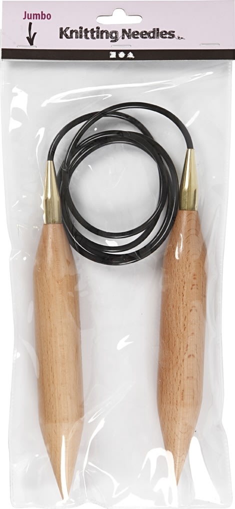 Rundstickor 30 L 150 cm, lackerat trä