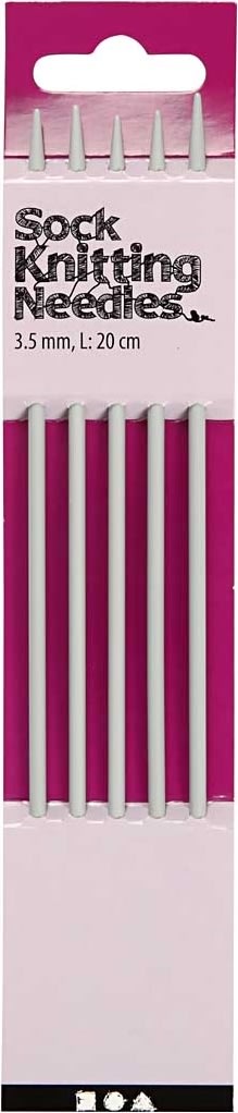 Strumpstickor nej 3.5, L: 20 cm metall 5 st