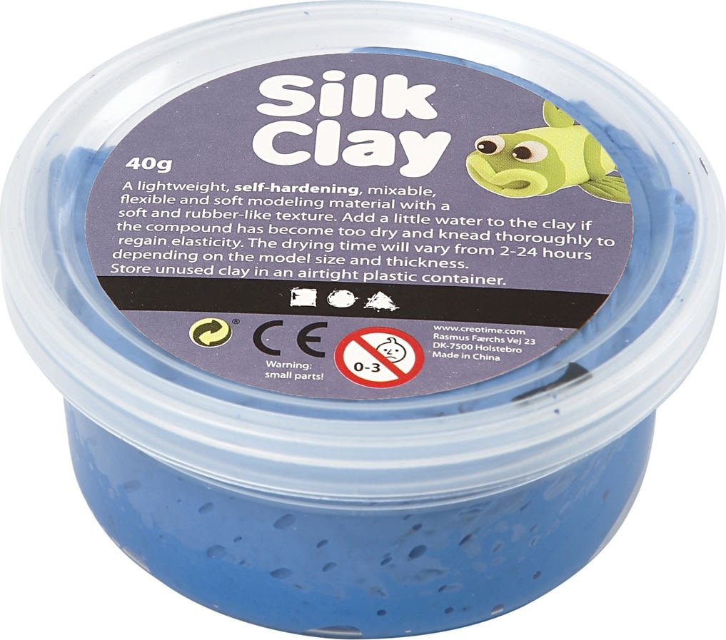 Modellera Silk Clay 40g Blå
