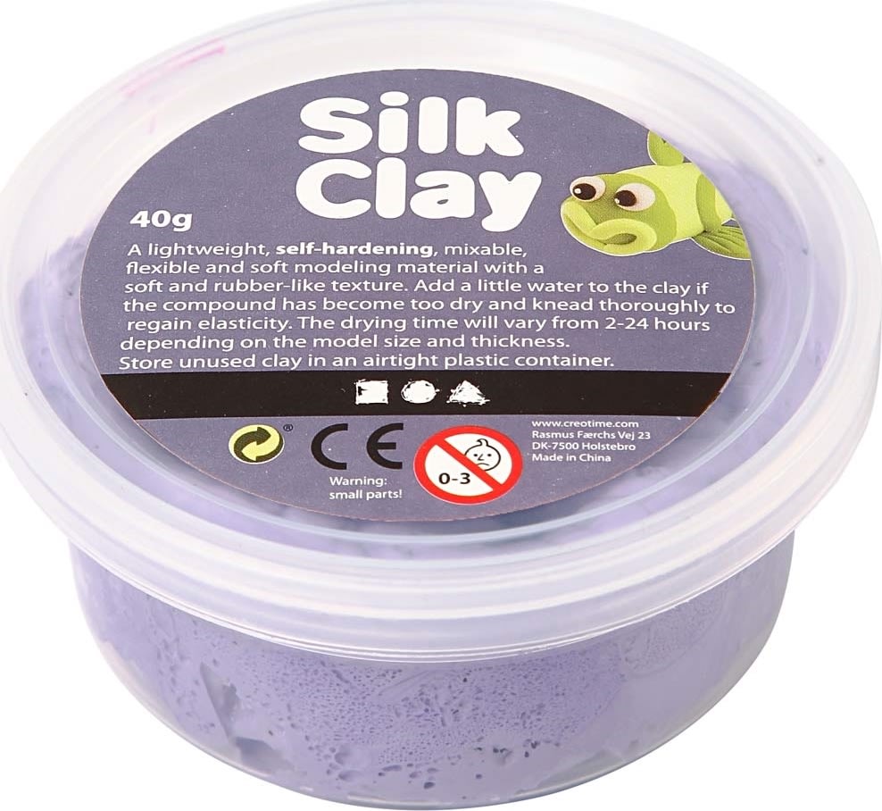 Silk Clay Modellervoks, 40 g, lilla