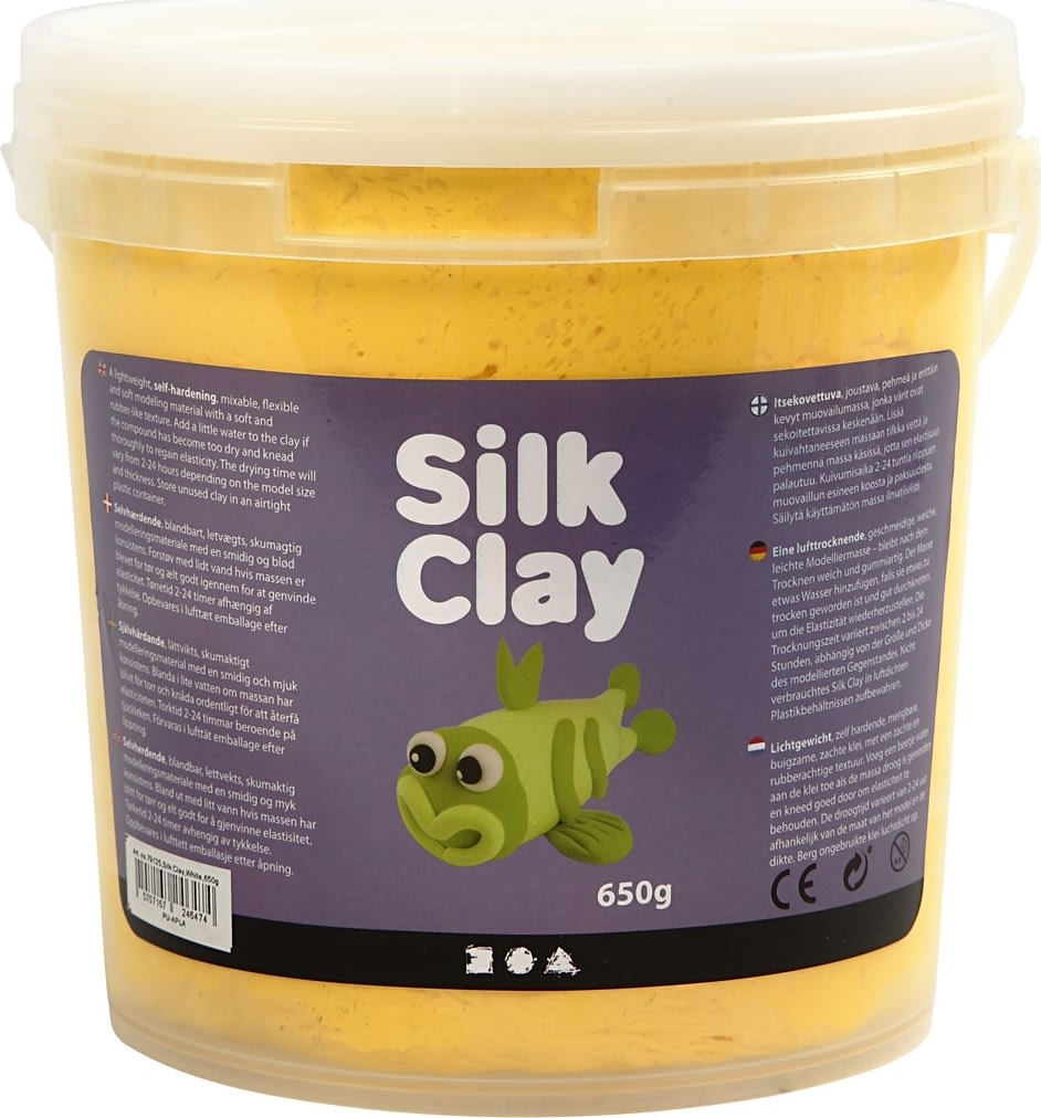 Modellera Silk Clay 650g gul