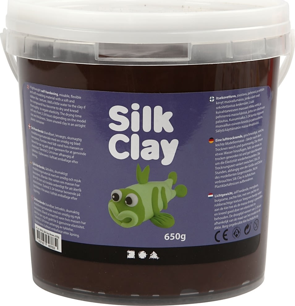 Modellera Silk Clay 650g brun