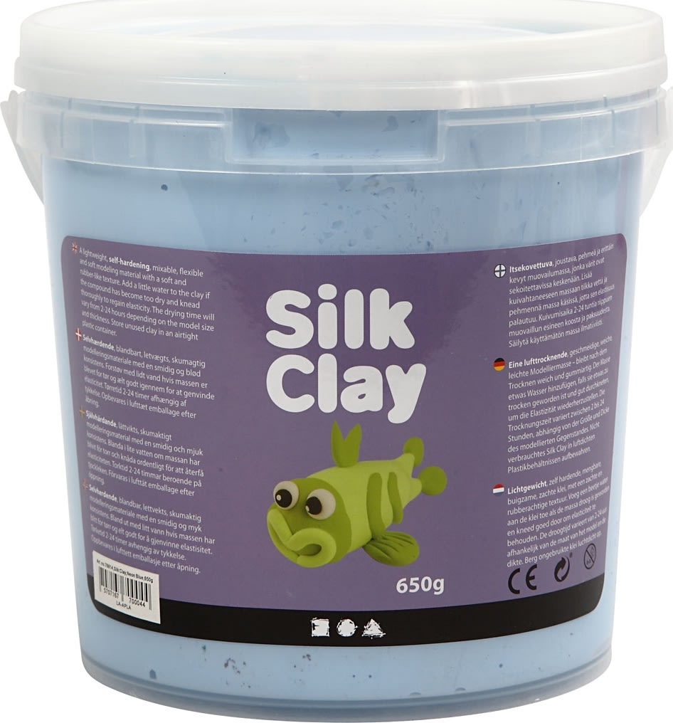 Modellera Silk Clay 650g neonblå