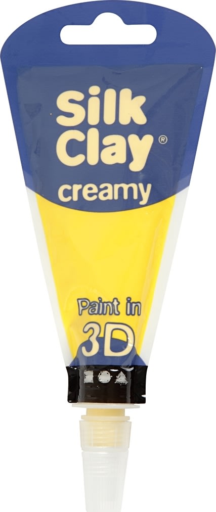 Silk Clay Creamy Modellervoks, 35 ml, gul