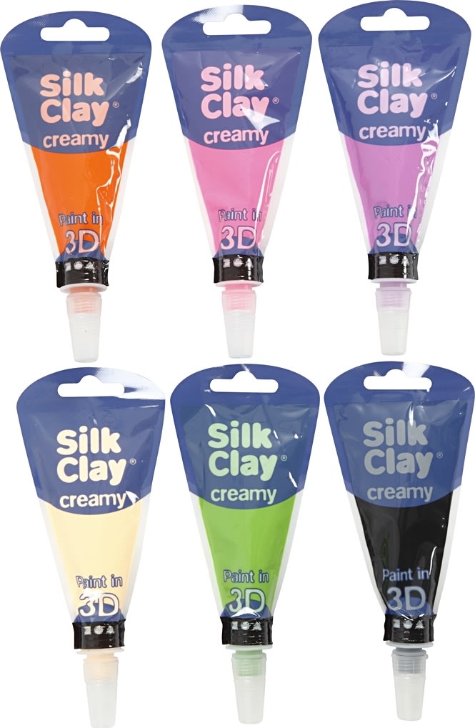 Modellera Silk Clay Creamy 6x35ml Blandade