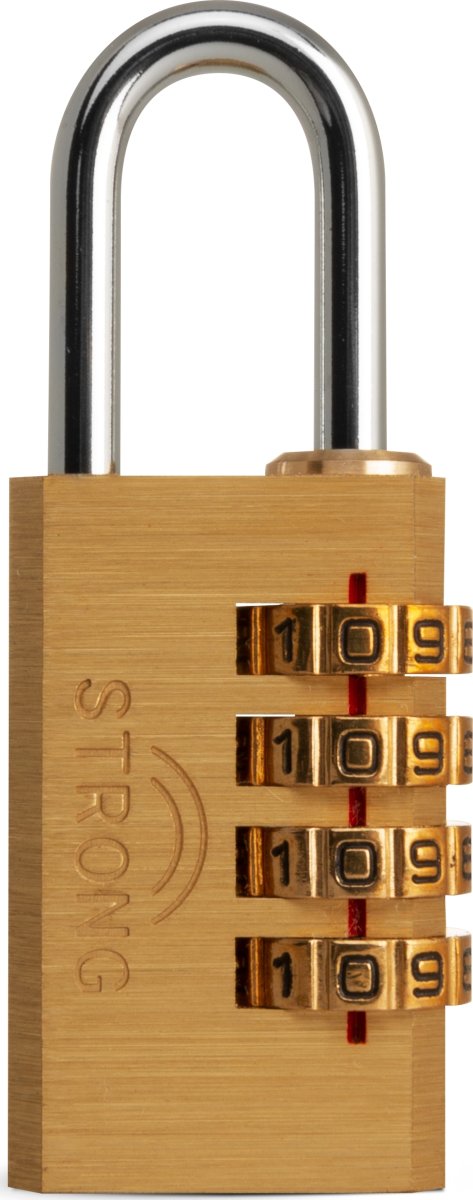 Hänglås STRONG 30 mm – 4-siffrigt kombinationslås