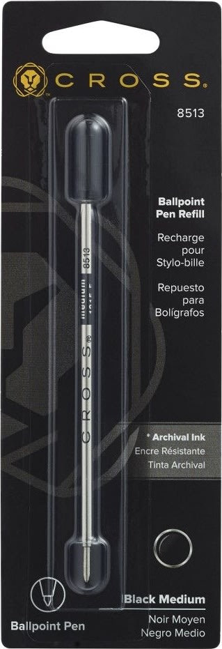 Cross kulspetspenna refill svart, medium