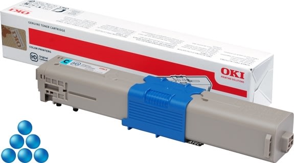 Lasertoner OKI 46508715 Cyan 1500 sidor