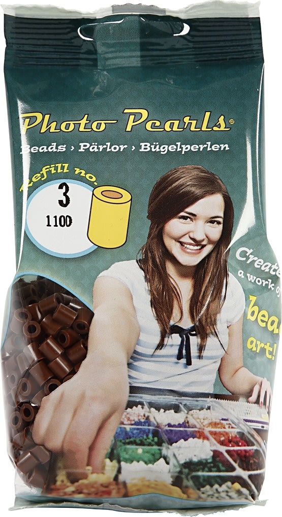 Photo Pearls Rörpärlor 1100 stycken brun 3
