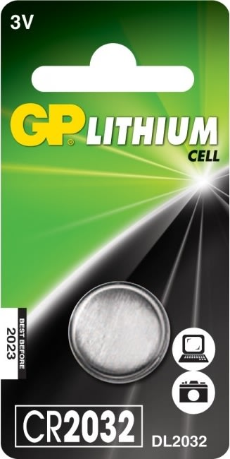 GP CR2032 Knappcellsbatteri Litium 1 st
