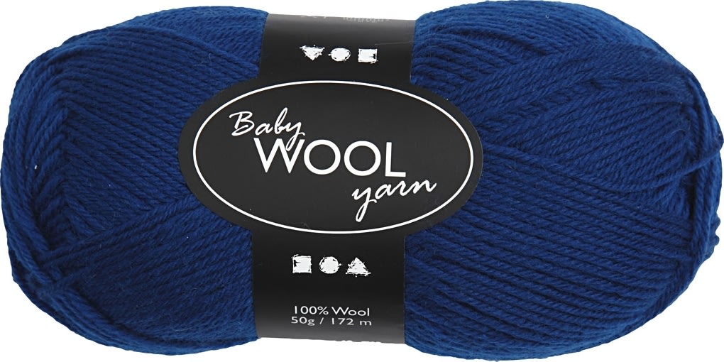 Babygarn 14/4 50g mörkblått