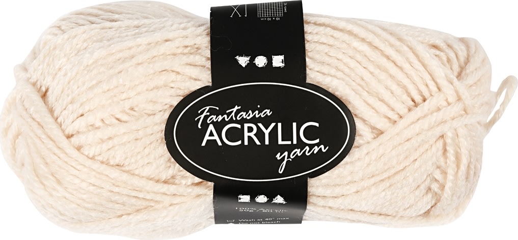 Akrylgarn Fantasia 50g Pudder