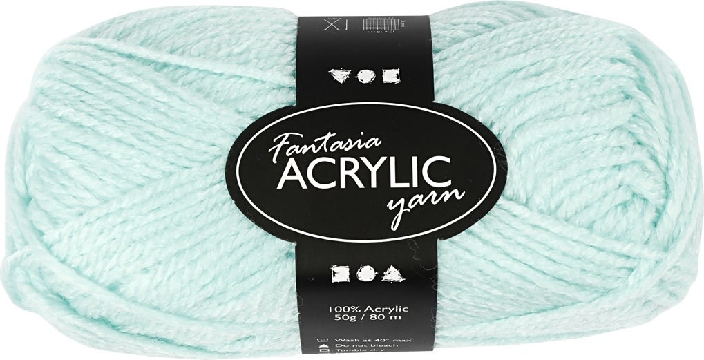 Akrylgarn Fantasia 50g mintgrönt