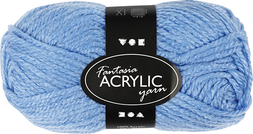 Akrylgarn Fantasia 50g blå
