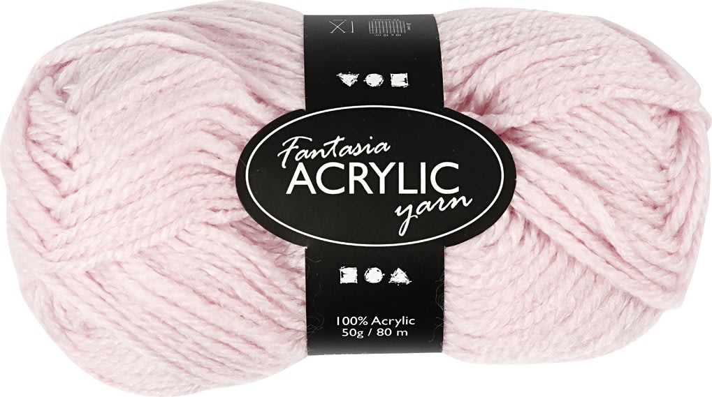 Akrylgarn Fantasia 50g klarrött