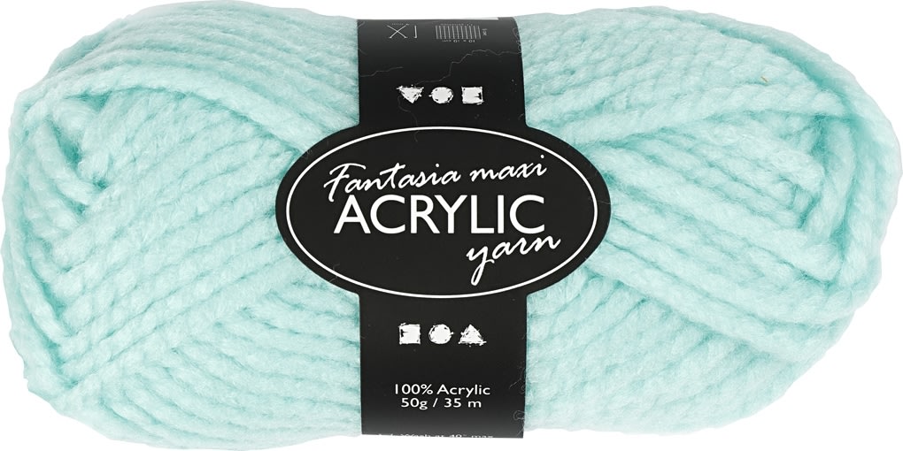 Akrylgarn Fantasia Maxi 50g mintgrön