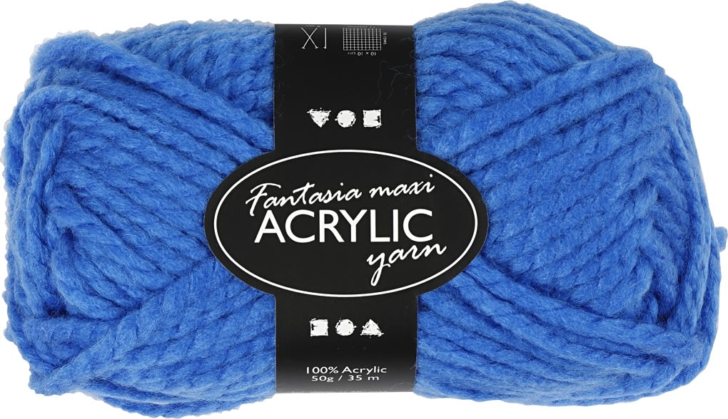 Akrylgarn Fantasia Maxi 50g blå