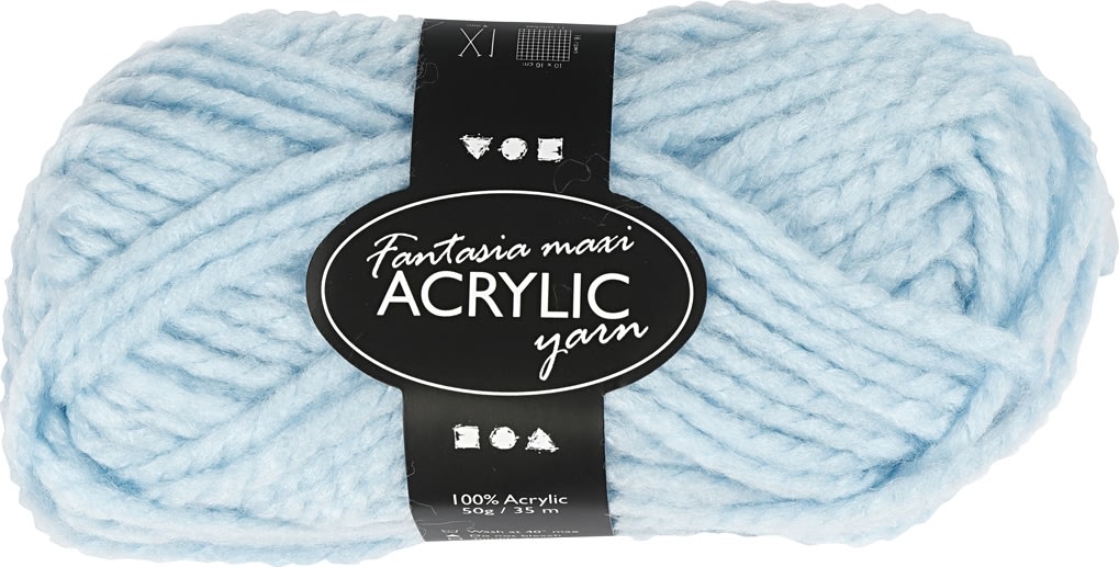 Akrylgarn Fantasia Maxi 50g ljusblå