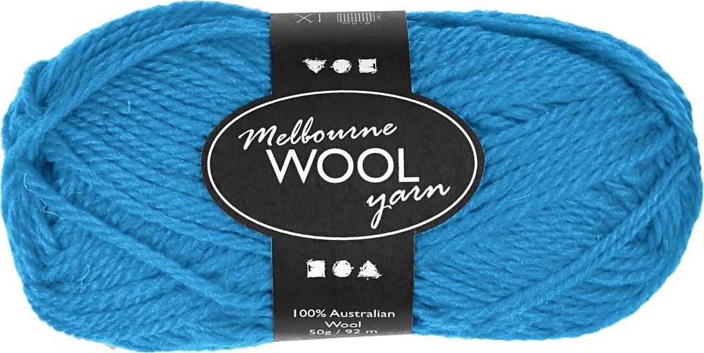 Ullgarn Melbourne 50g ljusblå