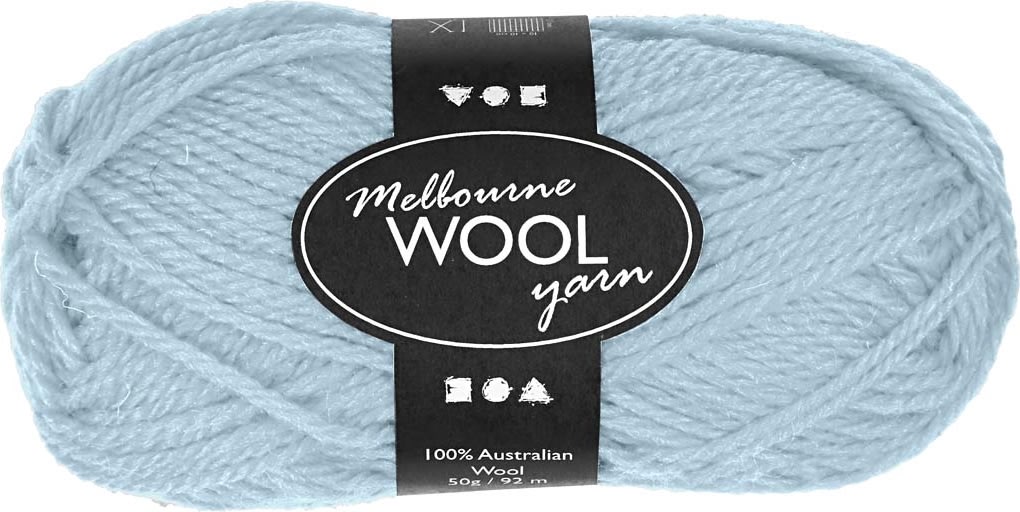Ullgarn Melbourne 50g ljus turkos