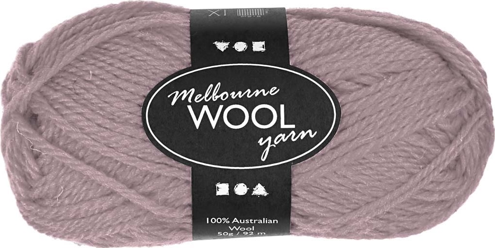 Ullgarn Melbourne 50g ljuslila