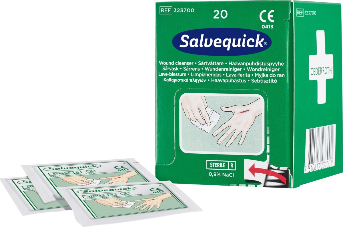 sårtvätt Våtservetter Salvequick 20 st